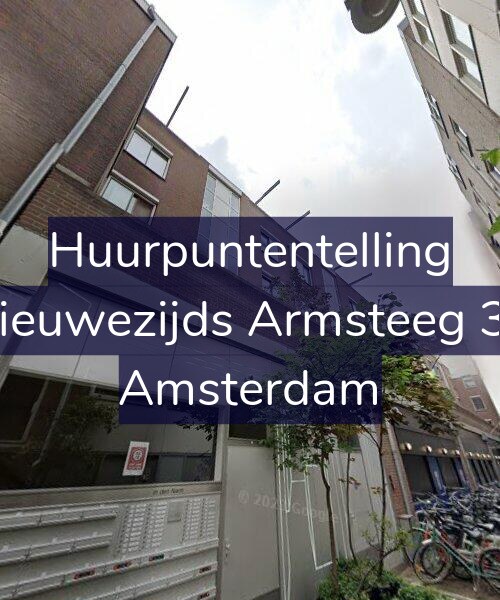 Foto gevel Huurpuntentelling voor Nieuwezijds Armsteeg 37, Amsterdam