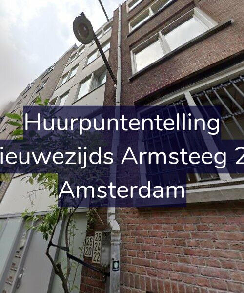 Foto gevel Huurpuntentelling voor Nieuwezijds Armsteeg 22, Amsterdam