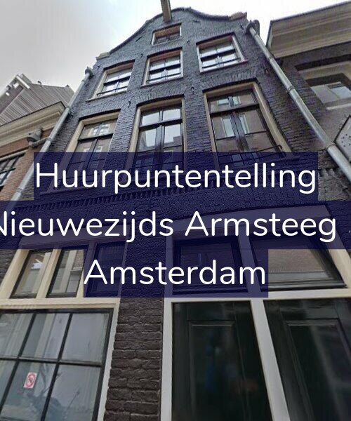 Foto gevel Huurpuntentelling voor Nieuwezijds Armsteeg 5, Amsterdam