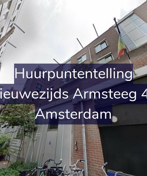 Foto gevel Huurpuntentelling voor Nieuwezijds Armsteeg 43, Amsterdam