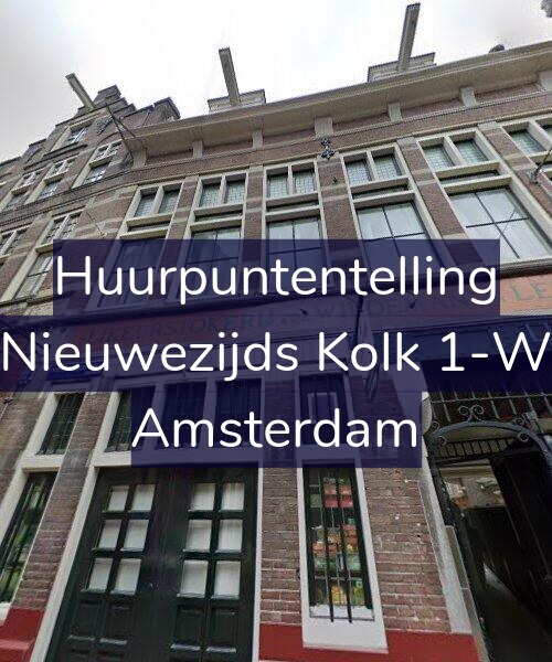 Foto gevel Huurpuntentelling voor Nieuwezijds Kolk 1-W, Amsterdam