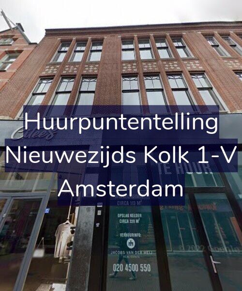 Foto gevel Huurpuntentelling voor Nieuwezijds Kolk 1-V, Amsterdam