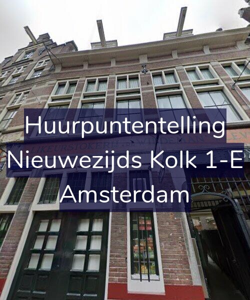 Foto gevel Huurpuntentelling voor Nieuwezijds Kolk 1-E, Amsterdam