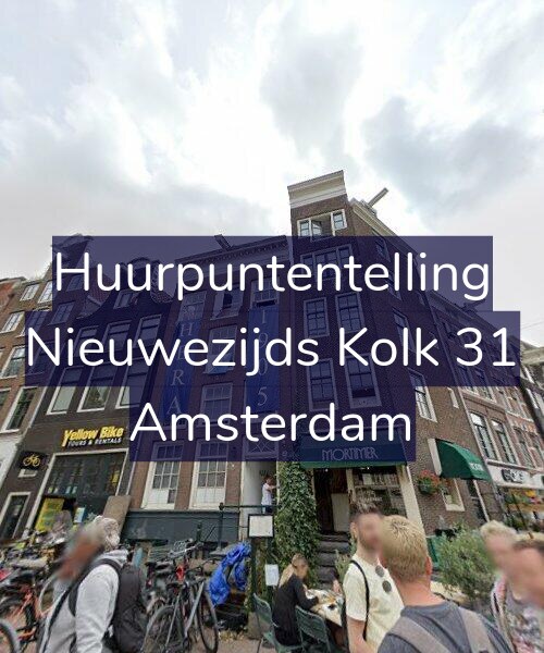 Foto gevel Huurpuntentelling voor Nieuwezijds Kolk 31, Amsterdam