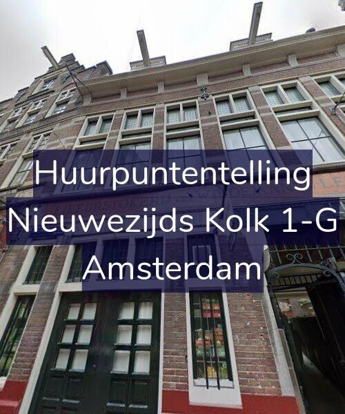Foto gevel Huurpuntentelling voor Nieuwezijds Kolk 1-G, Amsterdam
