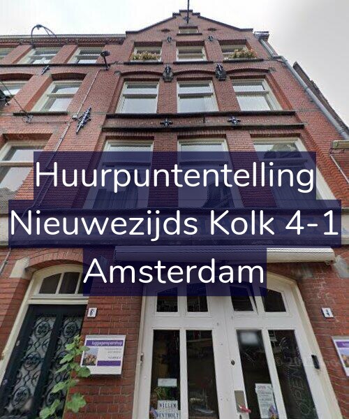Foto gevel Huurpuntentelling voor Nieuwezijds Kolk 4-1, Amsterdam
