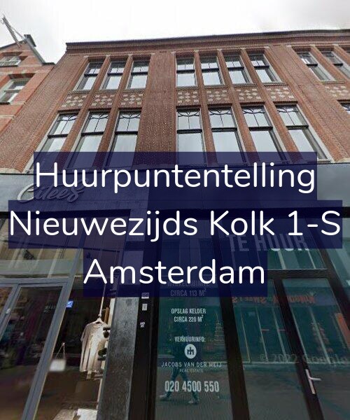 Foto gevel Huurpuntentelling voor Nieuwezijds Kolk 1-S, Amsterdam