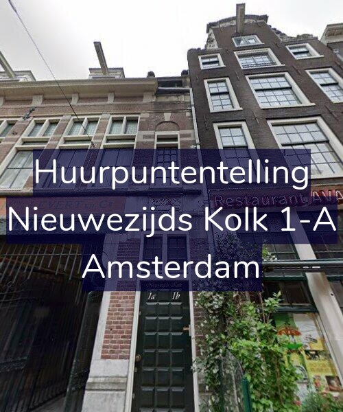 Foto gevel Huurpuntentelling voor Nieuwezijds Kolk 1-A, Amsterdam