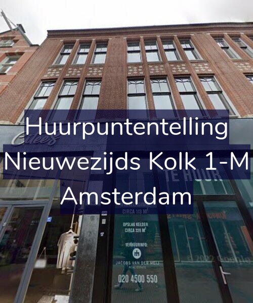 Foto gevel Huurpuntentelling voor Nieuwezijds Kolk 1-M, Amsterdam