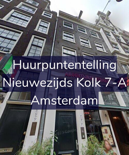 Foto gevel Huurpuntentelling voor Nieuwezijds Kolk 7-A, Amsterdam