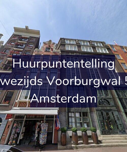 Foto gevel Huurpuntentelling voor Nieuwezijds Voorburgwal 56-B, Amsterdam