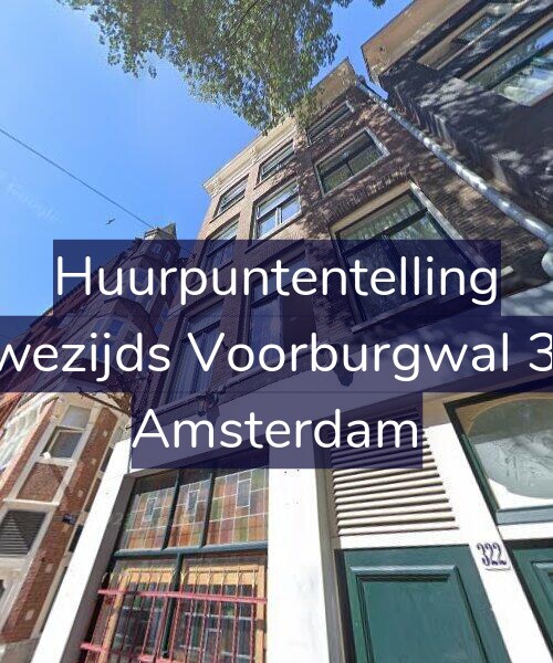 Foto gevel Huurpuntentelling voor Nieuwezijds Voorburgwal 322-3, Amsterdam