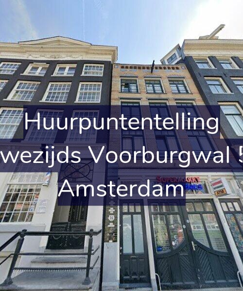 Foto gevel Huurpuntentelling voor Nieuwezijds Voorburgwal 51-A, Amsterdam
