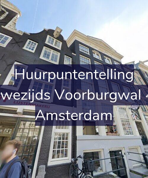 Foto gevel Huurpuntentelling voor Nieuwezijds Voorburgwal 49-1, Amsterdam