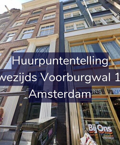 Foto gevel Huurpuntentelling voor Nieuwezijds Voorburgwal 152-K, Amsterdam