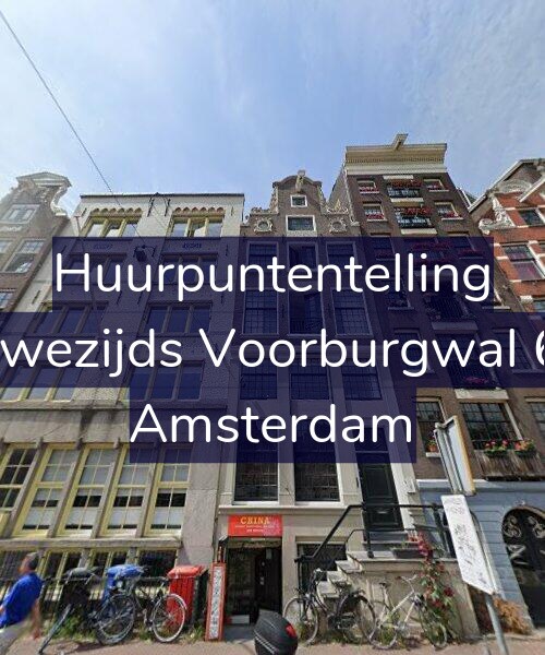 Foto gevel Huurpuntentelling voor Nieuwezijds Voorburgwal 66-B, Amsterdam