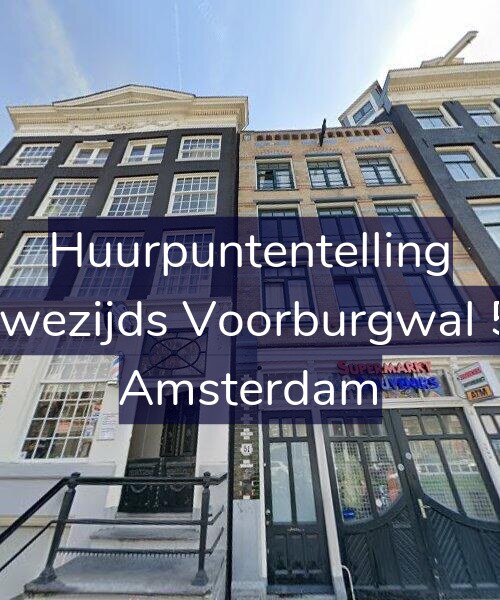 Foto gevel Huurpuntentelling voor Nieuwezijds Voorburgwal 51-B, Amsterdam