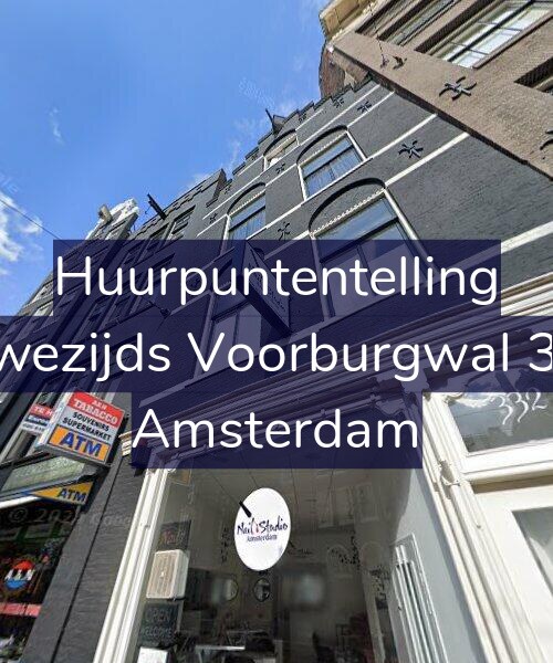 Foto gevel Huurpuntentelling voor Nieuwezijds Voorburgwal 332-3, Amsterdam