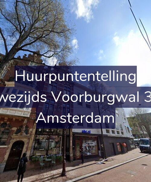 Foto gevel Huurpuntentelling voor Nieuwezijds Voorburgwal 383-1, Amsterdam