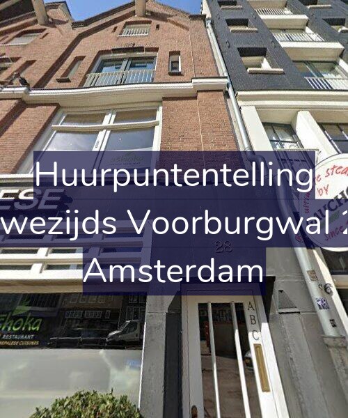 Foto gevel Huurpuntentelling voor Nieuwezijds Voorburgwal 28-B, Amsterdam