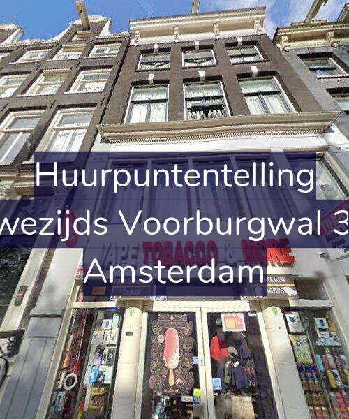 Foto gevel Huurpuntentelling voor Nieuwezijds Voorburgwal 344-2, Amsterdam