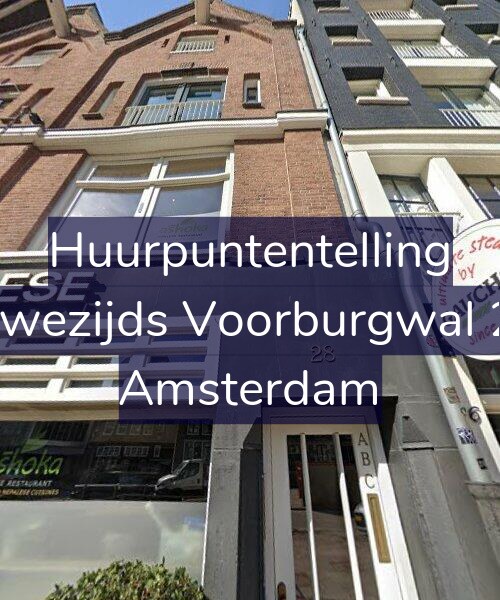 Foto gevel Huurpuntentelling voor Nieuwezijds Voorburgwal 28-C, Amsterdam