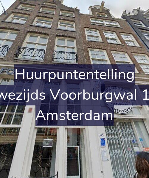 Foto gevel Huurpuntentelling voor Nieuwezijds Voorburgwal 117-C, Amsterdam