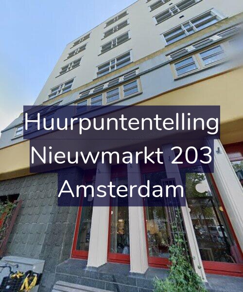 Foto gevel Huurpuntentelling voor Nieuwmarkt 203, Amsterdam