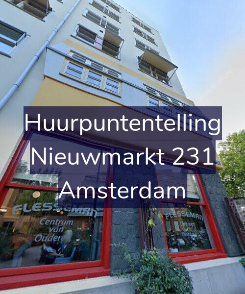 Foto gevel Huurpuntentelling voor Nieuwmarkt 231, Amsterdam