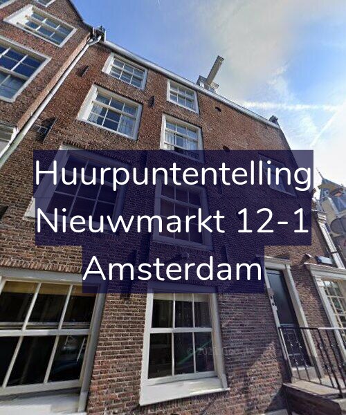 Foto gevel Huurpuntentelling voor Nieuwmarkt 12-1, Amsterdam