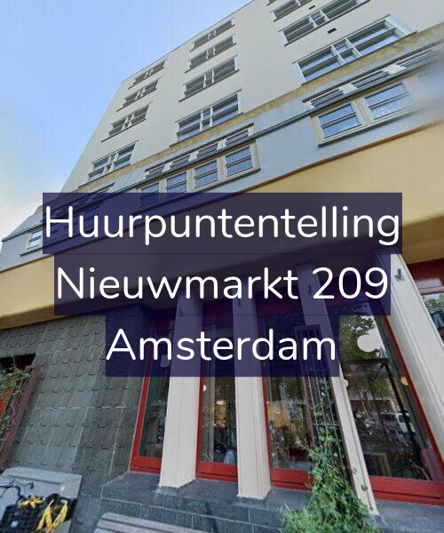 Foto gevel Huurpuntentelling voor Nieuwmarkt 209, Amsterdam