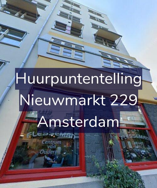 Foto gevel Huurpuntentelling voor Nieuwmarkt 229, Amsterdam