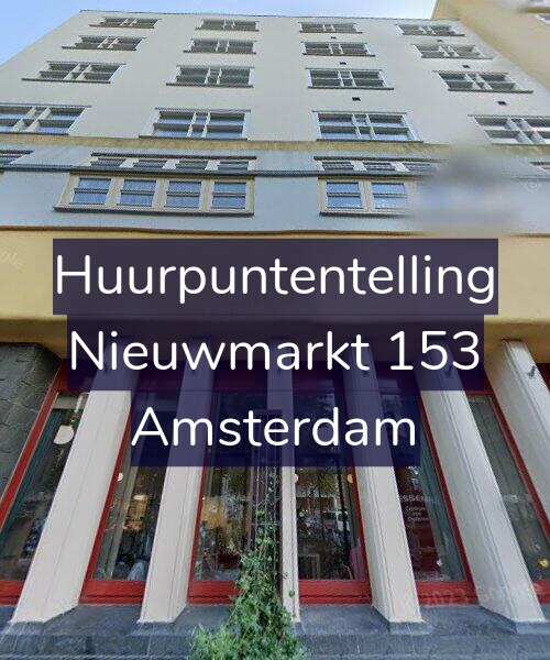 Foto gevel Huurpuntentelling voor Nieuwmarkt 153, Amsterdam