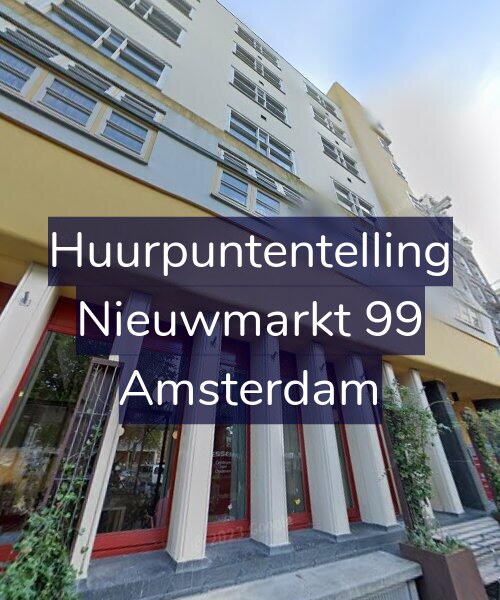 Foto gevel Huurpuntentelling voor Nieuwmarkt 99, Amsterdam