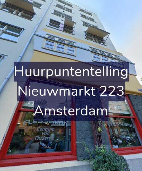 Foto gevel Huurpuntentelling voor Nieuwmarkt 223, Amsterdam
