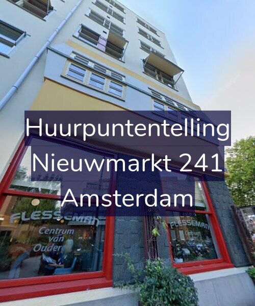 Foto gevel Huurpuntentelling voor Nieuwmarkt 241, Amsterdam