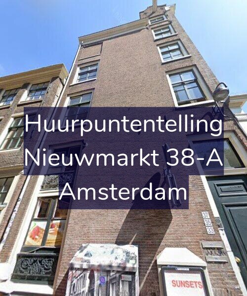 Foto gevel Huurpuntentelling voor Nieuwmarkt 38-A, Amsterdam