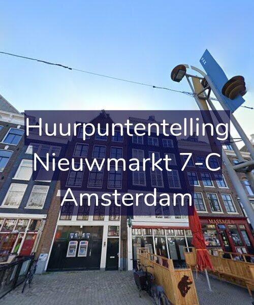 Foto gevel Huurpuntentelling voor Nieuwmarkt 7-C, Amsterdam