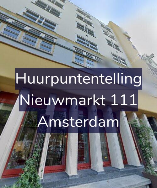 Foto gevel Huurpuntentelling voor Nieuwmarkt 111, Amsterdam