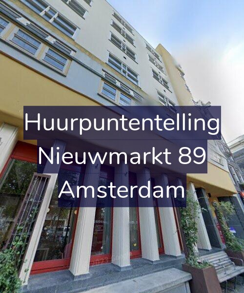 Foto gevel Huurpuntentelling voor Nieuwmarkt 89, Amsterdam