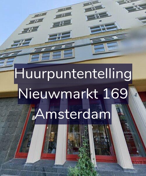 Foto gevel Huurpuntentelling voor Nieuwmarkt 169, Amsterdam