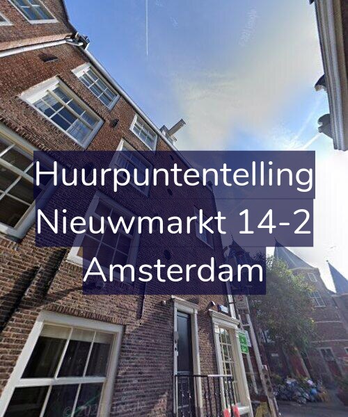 Foto gevel Huurpuntentelling voor Nieuwmarkt 14-2, Amsterdam