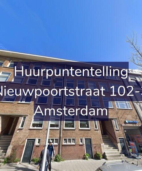 Foto gevel Huurpuntentelling voor Nieuwpoortstraat 102-3, Amsterdam
