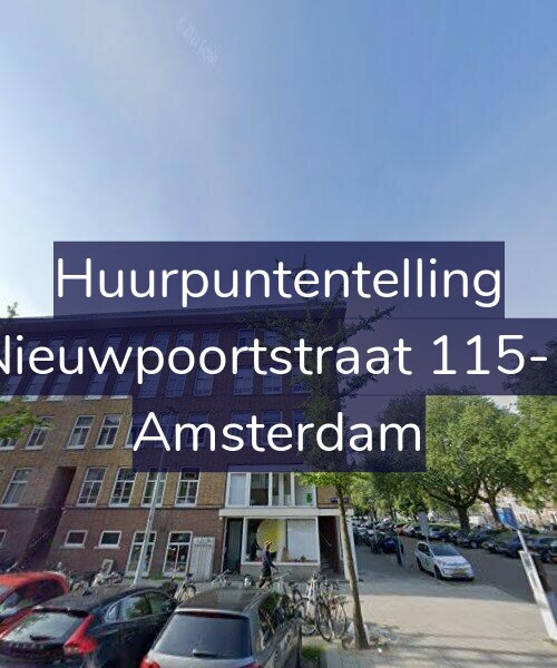 Foto gevel Huurpuntentelling voor Nieuwpoortstraat 115-1, Amsterdam