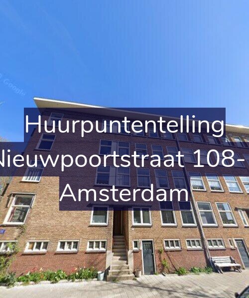 Foto gevel Huurpuntentelling voor Nieuwpoortstraat 108-1, Amsterdam