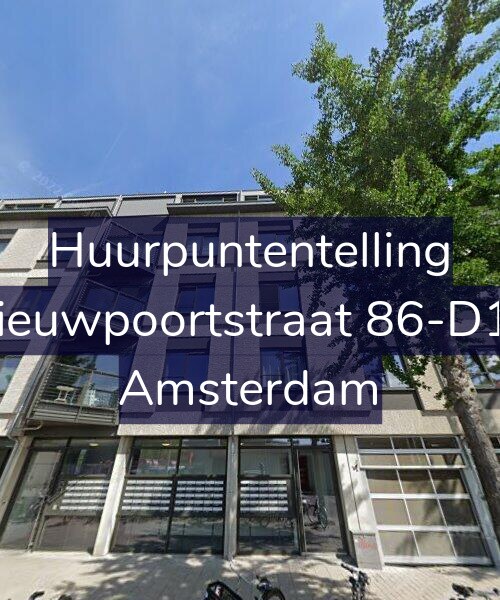 Foto gevel Huurpuntentelling voor Nieuwpoortstraat 86-D10, Amsterdam