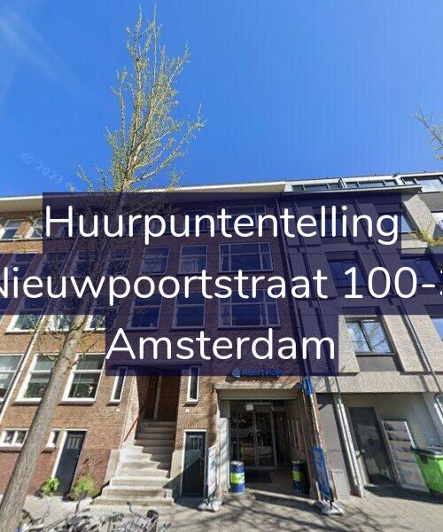 Foto gevel Huurpuntentelling voor Nieuwpoortstraat 100-3, Amsterdam