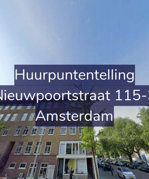 Foto gevel Huurpuntentelling voor Nieuwpoortstraat 115-3, Amsterdam