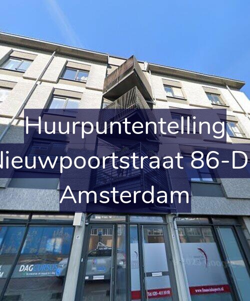 Foto gevel Huurpuntentelling voor Nieuwpoortstraat 86-D2, Amsterdam