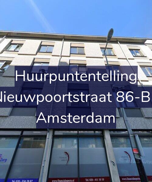 Foto gevel Huurpuntentelling voor Nieuwpoortstraat 86-B5, Amsterdam